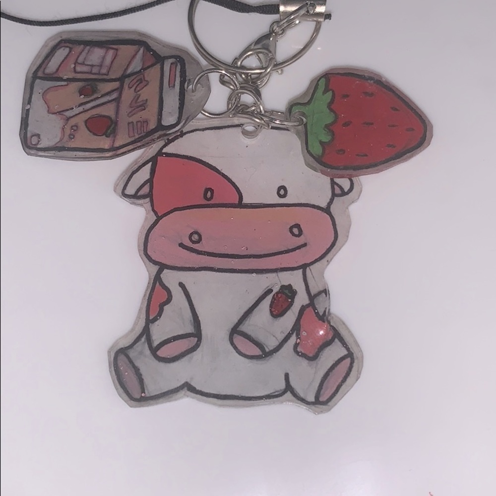 Pink charm set
